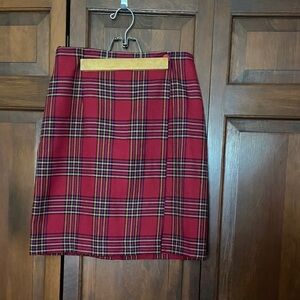 Plaid Red Skirt - school or holidays-